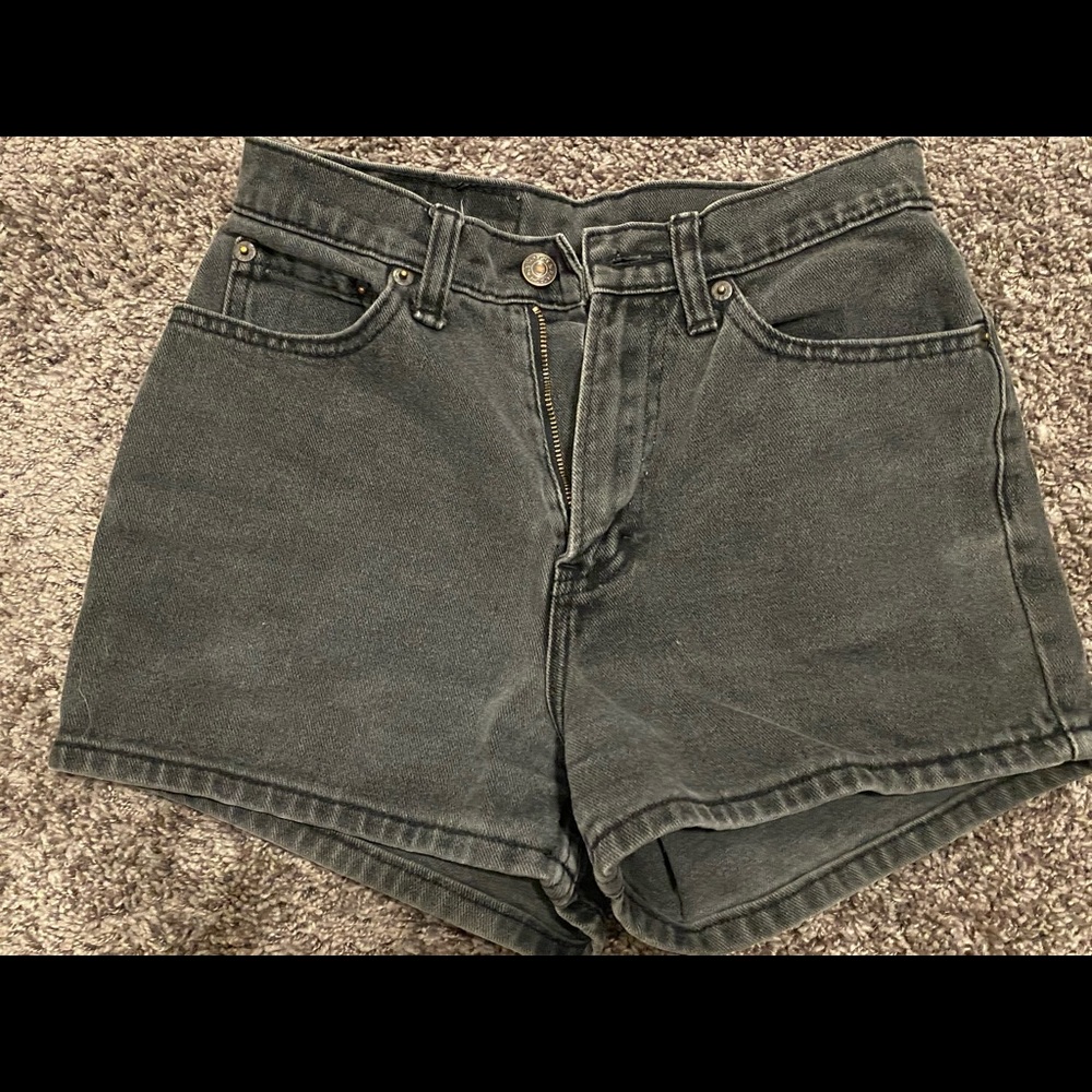 Old vintage black Jordache shorts
